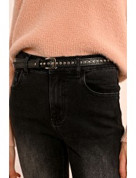 Thin, studded belt