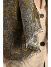 Thin camouflage print scarf