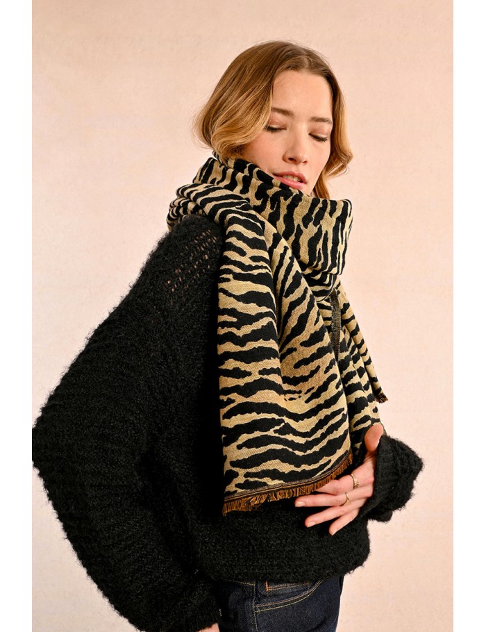 Animal print scarf