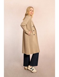 Straight knit coat