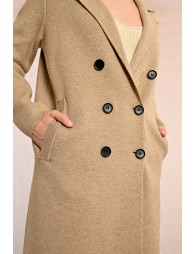 Straight knit coat