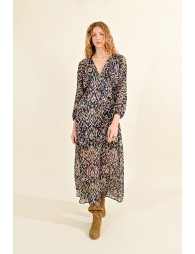 Robe longue à imprimé bohême