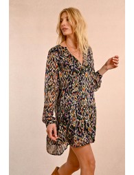 Short bohemian print dress