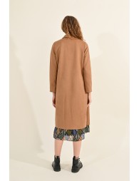 Long suede coat