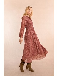 Robe longue à imprimé floral