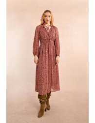 Robe longue à imprimé floral