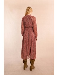 Robe longue à imprimé floral