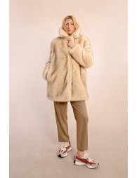 Faux fur coat