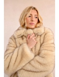 Faux fur coat