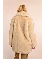 Faux fur coat