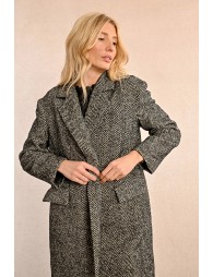 Herringbone overcoat