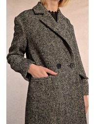 Herringbone overcoat