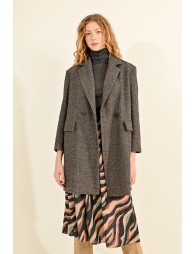 Herringbone overcoat