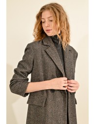 Herringbone overcoat