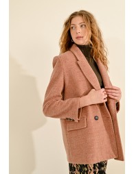 Manteau mi-long croisé