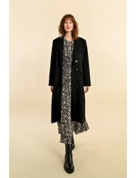 Long wool blend coat