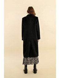 Long wool blend coat