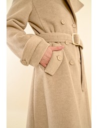 Belted trench coat