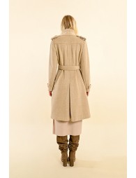 Belted trench coat