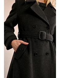 Belted trench coat