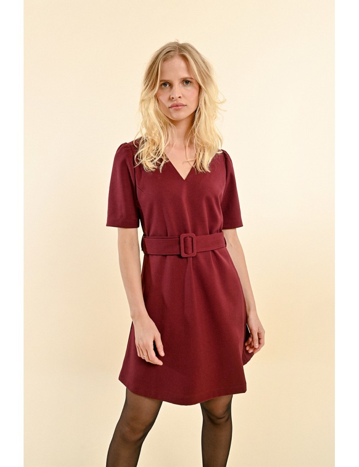 Short belted dress