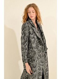 Long leopard coat