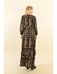 Long wrap dress