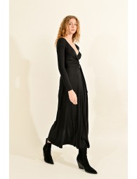 Long wrap dress