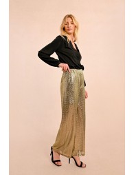 Wide metallic pants