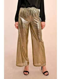 Wide metallic pants