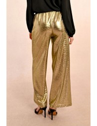 Wide metallic pants