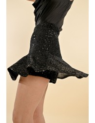 Short sequin skirt