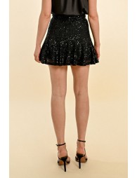 Short sequin skirt