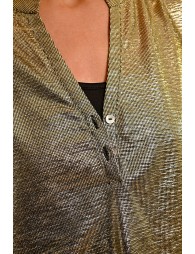 Metallic top, Tunisian collar