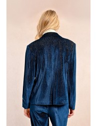 Velvet suit jacket