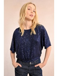 Top en sequins, et dos ouvert