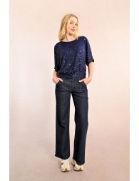 Top en sequins, et dos ouvert