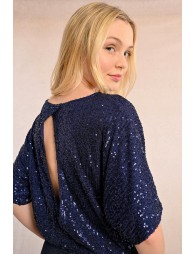 Sequin top and open back