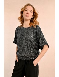 Sequin top and open back