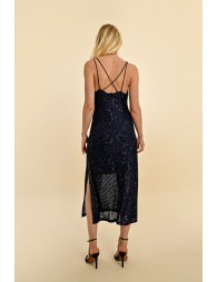 Fine sequin strap dress