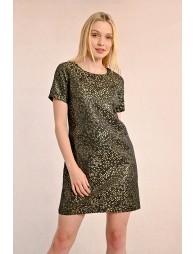 Jacquard mini dress