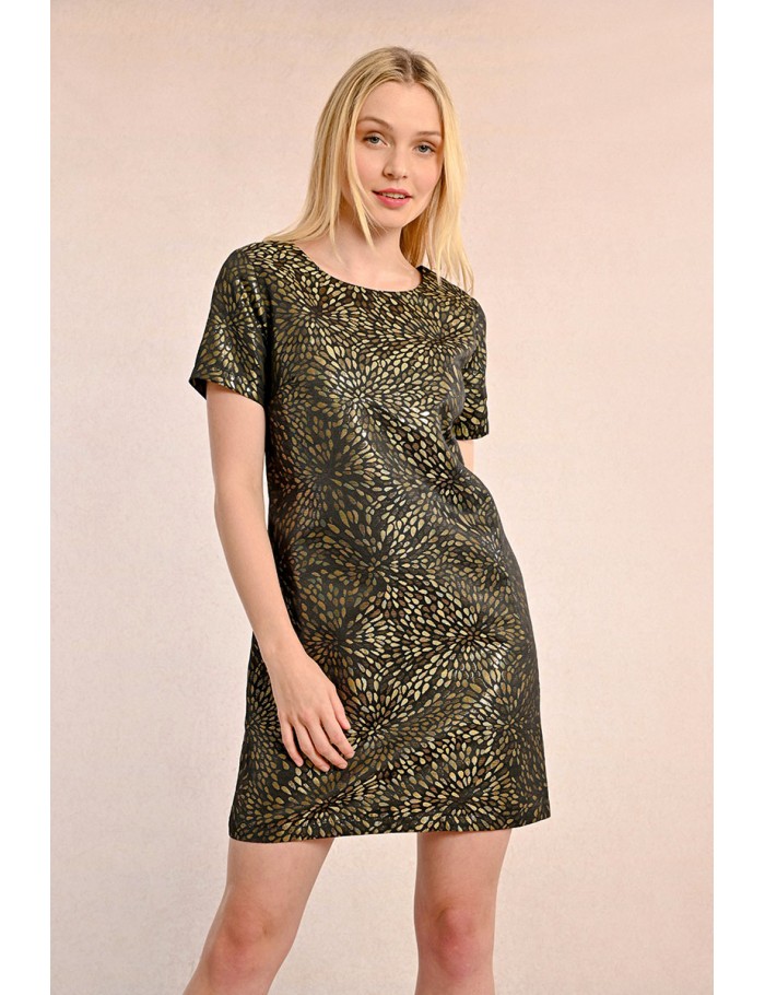 Jacquard mini dress