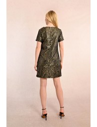 Jacquard mini dress