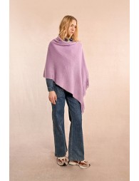 Poncho doux à franges