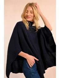 Turtleneck poncho