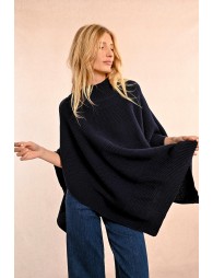 Poncho à col roulé