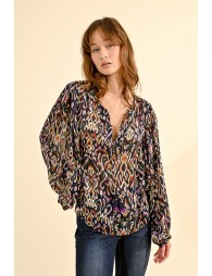 Blouse oversize à imprimé