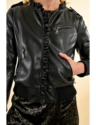 Blouson en simili cuir