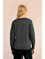 Soft knit wrap sweater