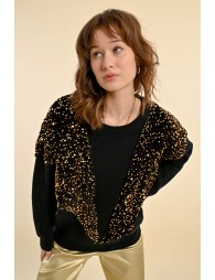 Pull avec sequins